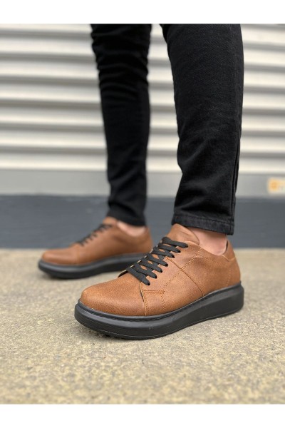 JY151 Boost Bağcıklı Cilt Erkek Günlük Sneaker Ayakkabı CST - Taba JY151 Boost Bağcıklı Cilt Erkek Günlük Sneaker Ayakkabı CST - Taba