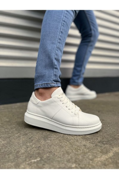 JY151 Boost Bağcıklı Cilt Erkek Günlük Sneaker Ayakkabı CBT - Beyaz JY151 Boost Bağcıklı Cilt Erkek Günlük Sneaker Ayakkabı CBT - Beyaz
