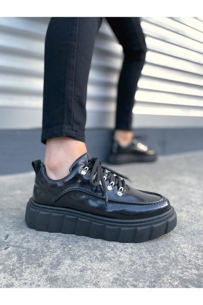 JY010 Cloud Bağcıklı Rugan Erkek Günlük Sneaker Ayakkabı RST - Siyah JY010 Cloud Bağcıklı Rugan Erkek Günlük Sneaker Ayakkabı RST - Siyah