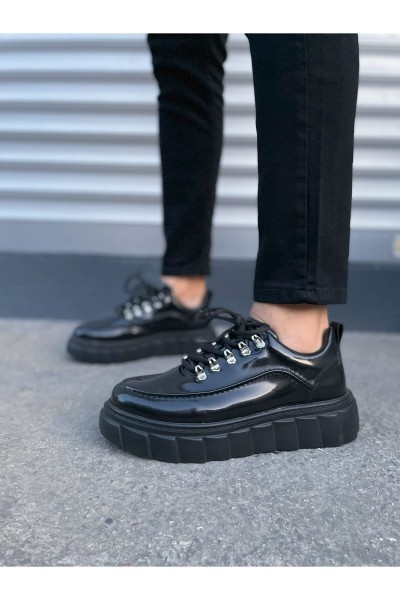 JY010 Cloud Bağcıklı Rugan Erkek Günlük Sneaker Ayakkabı RST - Siyah JY010 Cloud Bağcıklı Rugan Erkek Günlük Sneaker Ayakkabı RST - Siyah
