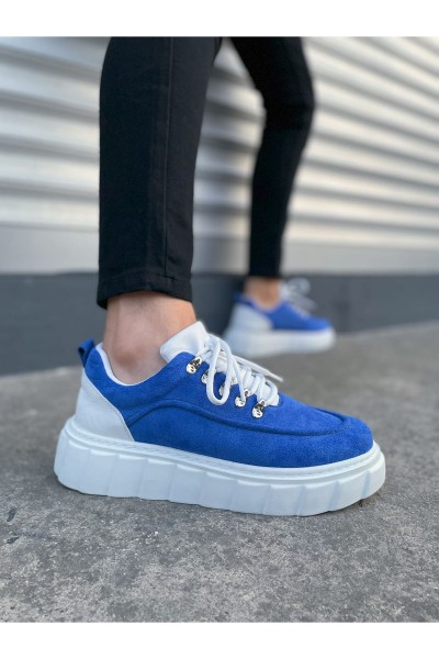 JY010 Cloud Bağcıklı Süet Erkek Günlük Sneaker Ayakkabı SBT - Mavi/Beyaz JY010 Cloud Bağcıklı Süet Erkek Günlük Sneaker Ayakkabı SBT - Mavi/Beyaz