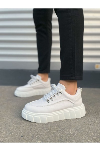 JY010 Cloud Bağcıklı Cilt Erkek Günlük Sneaker Ayakkabı CBT - Beyaz JY010 Cloud Bağcıklı Cilt Erkek Günlük Sneaker Ayakkabı CBT - Beyaz
