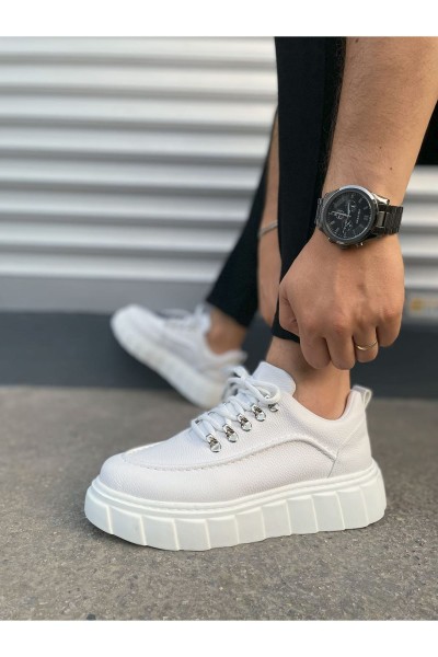 JY010 Cloud Bağcıklı Cilt Erkek Günlük Sneaker Ayakkabı CBT - Beyaz JY010 Cloud Bağcıklı Cilt Erkek Günlük Sneaker Ayakkabı CBT - Beyaz