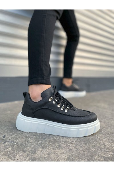 JY010 Cloud Bağcıklı Cilt Erkek Günlük Sneaker Ayakkabı CBT - Siyah JY010 Cloud Bağcıklı Cilt Erkek Günlük Sneaker Ayakkabı CBT - Siyah