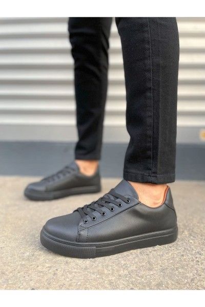 JY122 Mode Bağcıklı Cilt Erkek Günlük Sneaker Ayakkabı CST - Siyah JY122 Mode Bağcıklı Cilt Erkek Günlük Sneaker Ayakkabı CST - Siyah