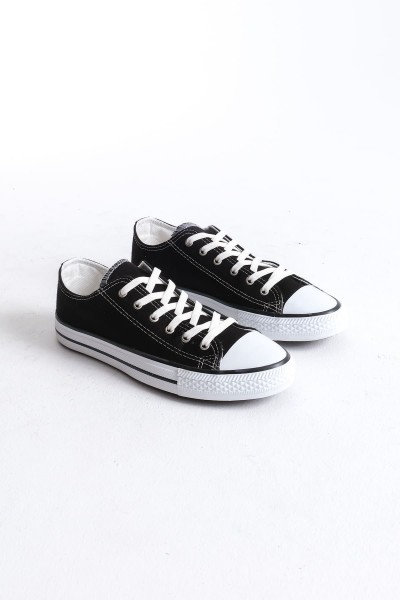 JY0422 Luke Bağcıklı Keten Kumaş Erkek Günlük Sneaker Ayakkabı KBT - Siyah JY0422 Luke Bağcıklı Keten Kumaş Erkek Günlük Sneaker Ayakkabı KBT - Siyah