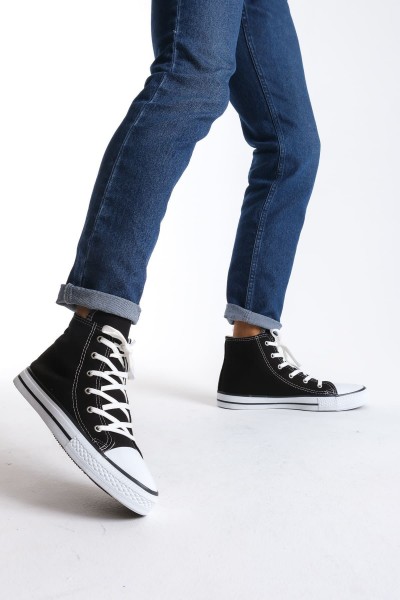 JY0423 AXE Bağcıklı Keten Kumaş Erkek Günlük Sneaker Ayakkabı KBT - Siyah JY0423 AXE Bağcıklı Keten Kumaş Erkek Günlük Sneaker Ayakkabı KBT - Siyah