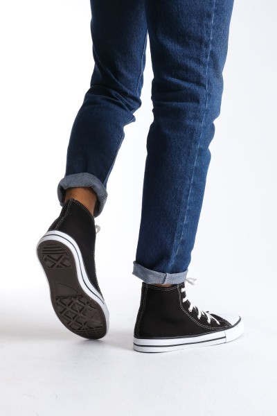 JY0423 AXE Bağcıklı Keten Kumaş Erkek Günlük Sneaker Ayakkabı KBT - Siyah JY0423 AXE Bağcıklı Keten Kumaş Erkek Günlük Sneaker Ayakkabı KBT - Siyah