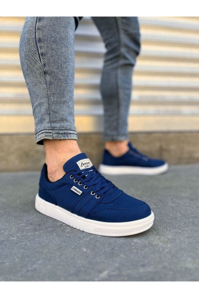 JY0118 REX Bağcıklı Keten Kumaş Erkek Günlük Sneaker Ayakkabı KBT - Lacivert JY0118 REX Bağcıklı Keten Kumaş Erkek Günlük Sneaker Ayakkabı KBT - Lacivert