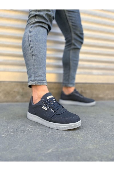 JY0118 REX Bağcıklı Keten Kumaş Erkek Günlük Sneaker Ayakkabı KGT - Füme JY0118 REX Bağcıklı Keten Kumaş Erkek Günlük Sneaker Ayakkabı KGT - Füme
