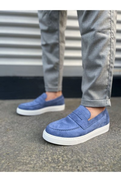 JY180 Estilo X Bağcıksız Süet Erkek Günlük Spor Klasik Ayakkabı SBT - Mavi JY180 Estilo X Bağcıksız Süet Erkek Günlük Spor Klasik Ayakkabı SBT - Mavi