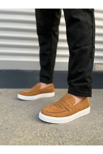 JY180 Estilo X Bağcıksız Süet Erkek Günlük Spor Klasik Ayakkabı SBT - Taba JY180 Estilo X Bağcıksız Süet Erkek Günlük Spor Klasik Ayakkabı SBT - Taba