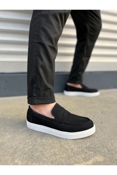 JY180 Estilo X Bağcıksız Süet Erkek Günlük Spor Klasik Ayakkabı SBT - Siyah JY180 Estilo X Bağcıksız Süet Erkek Günlük Spor Klasik Ayakkabı SBT - Siyah