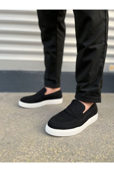 JY180 Estilo X Bağcıksız Süet Erkek Günlük Spor Klasik Ayakkabı SBT - Siyah JY180 Estilo X Bağcıksız Süet Erkek Günlük Spor Klasik Ayakkabı SBT - Siyah