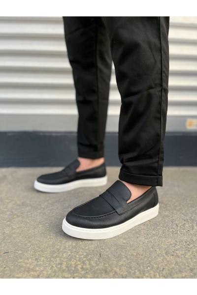 JY180 Estilo X Bağcıksız Cilt Erkek Günlük Spor Klasik Ayakkabı CBT - Siyah JY180 Estilo X Bağcıksız Cilt Erkek Günlük Spor Klasik Ayakkabı CBT - Siyah