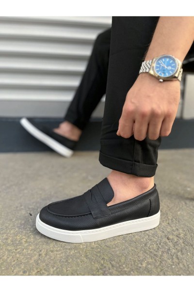 JY180 Estilo X Bağcıksız Cilt Erkek Günlük Spor Klasik Ayakkabı CBT - Siyah JY180 Estilo X Bağcıksız Cilt Erkek Günlük Spor Klasik Ayakkabı CBT - Siyah