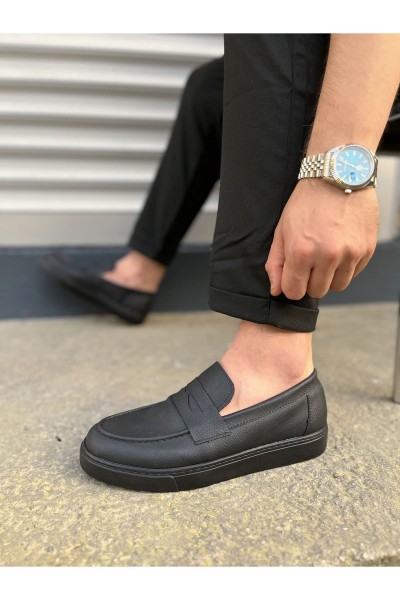 JY180 Estilo X Bağcıksız Cilt Erkek Günlük Spor Klasik Ayakkabı CST - Siyah JY180 Estilo X Bağcıksız Cilt Erkek Günlük Spor Klasik Ayakkabı CST - Siyah