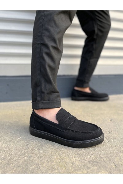 JY180 Estilo X Bağcıksız Süet Erkek Günlük Spor Klasik Ayakkabı SST - Siyah JY180 Estilo X Bağcıksız Süet Erkek Günlük Spor Klasik Ayakkabı SST - Siyah